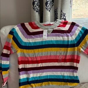 GAP Women's Multicolor Striped Sweater